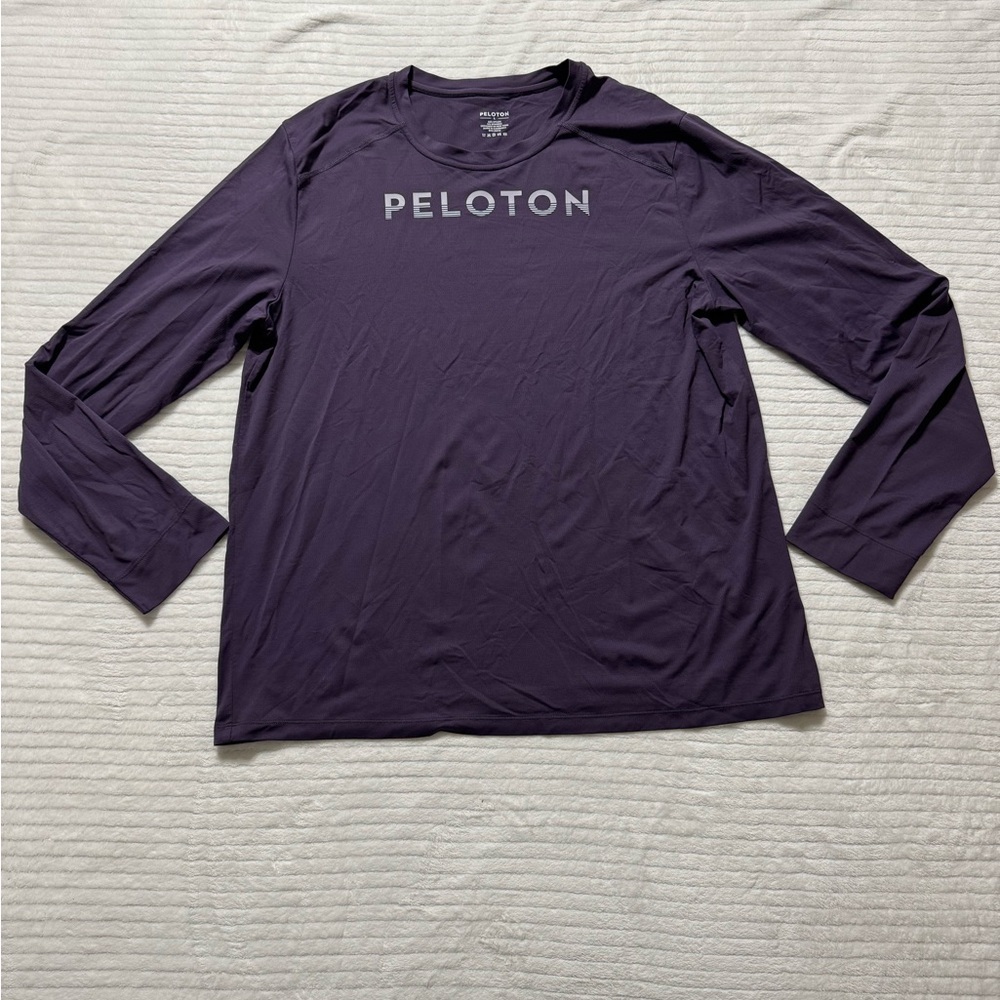 Peloton Men's Dark Purple Long Sleeve Tee